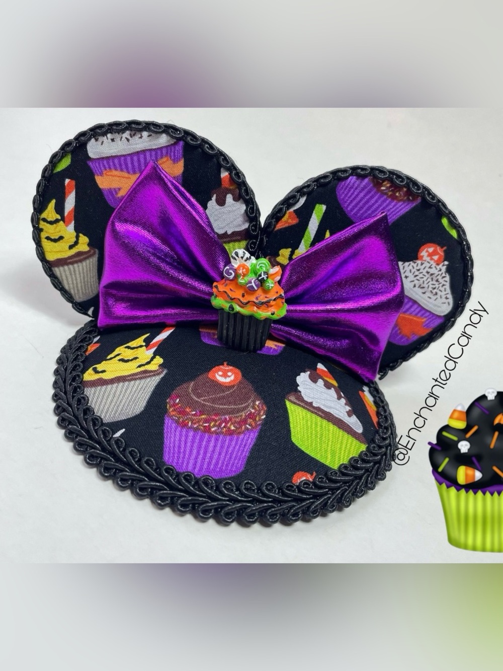 Halloween Cupcakes Spooky Sweets Mouse Ears Fascinator NEW